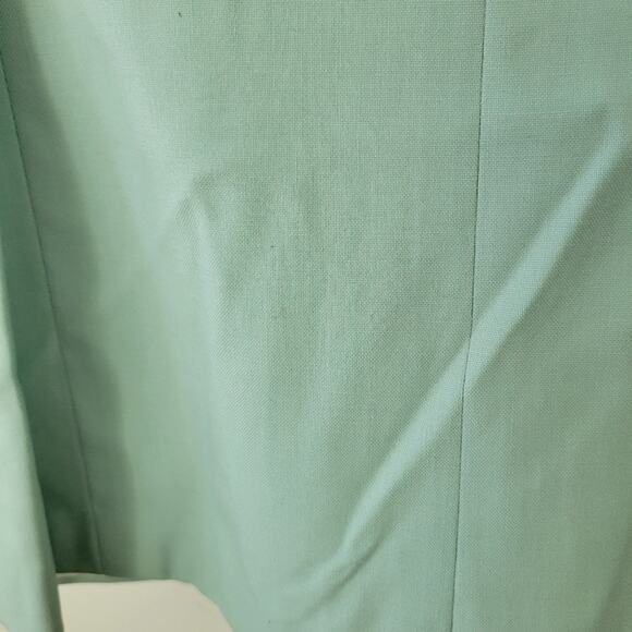 Burberry Vintage Mint Wool Double Breasted Blazer Jacket Small - Picture 7 of 16